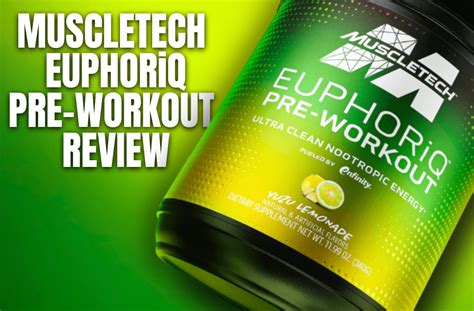 euphoria pre workout|MuscleTech EuphoriQ Review